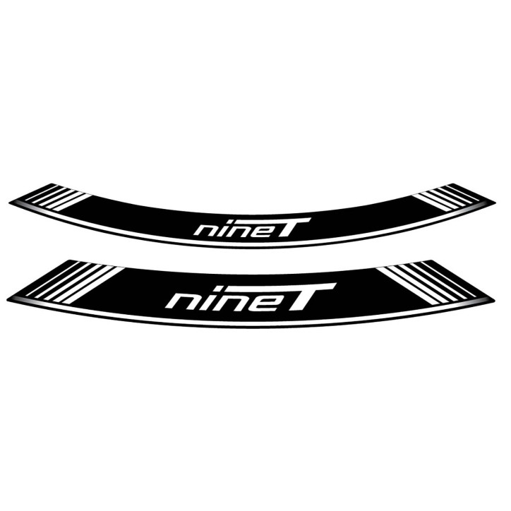 PUIG STICKERS FOR RIMS BMW R NINE T WHITE - The set consists of 8 adhesive strips - COD. 9133B