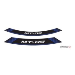 PUIG STICKERS RIMS YAMAHA MT-09 BLUE - The set consists of 8 adhesive strips - COD. 9135A