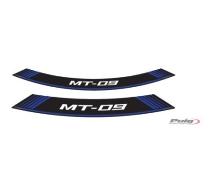 PUIG ADHESIVOS LLANTAS YAMAHA MT-09 AZUL - El set se compone de 8 tiras adhesivas - COD. 9135A