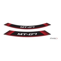 PUIG STICKERS RIMS YAMAHA MT-07 RED - The set consists of 8 adhesive strips - COD. 9136R