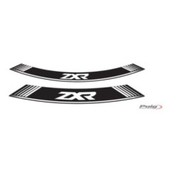 PUIG STICKERS FOR WHEELS KAWASAKI ZXR WHITE - The set consists of 8 adhesive strips - COD. 9292B