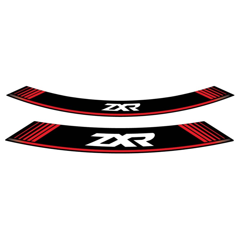 AUTOCOLLANTS DE ROUES PUIG KAWASAKI ZXR ROUGE - L'ensemble AVEC est composE de 8 bandes adhEsives - COD. 9292R