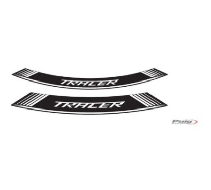 PUIG STICKERS FOR RIMS YAMAHA TRACER WHITE - The set consists of 8 adhesive strips - COD. 9293B