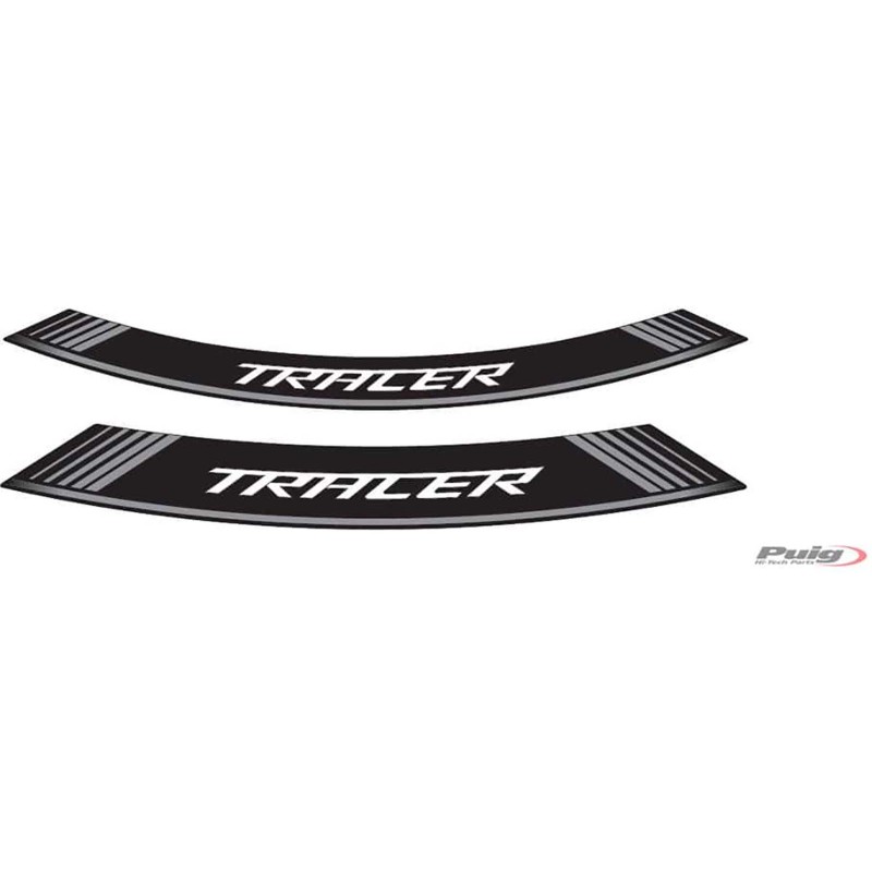 Puig Felgenaufkleber Yamaha Tracer Silber Das Set besteht aus 8 Klebestreifen Cod. 9293p
