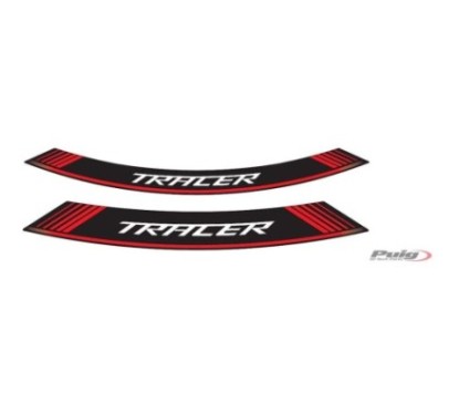 AUTOCOLLANTS POUR JANTES PUIG YAMAHA TRACER ROUGE - L'ensemble AVEC est composE de 8 bandes adhEsives - COD. 9293R