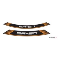 PUIG STICKERS FOR RIMS KAWASAKI ER-6N/F ORANGE - The set consists of 8 adhesive strips - COD. 9311T