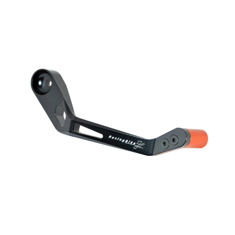 PROTECCION PALANCA FRENO NARANJA UNIVERSAL RACINGBIKE - COD. PLB100T - Incluye el adaptador para manillar de carreras. Material: