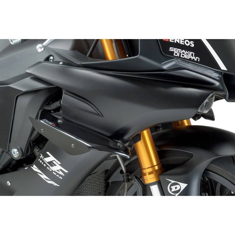 puig spoiler laterale downforce sport yamaha yzf r1m 17 19 nero