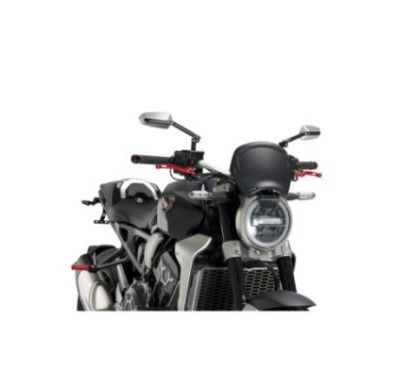 puig front fairing for honda cb650r neo sports cafe 19 23 matt black