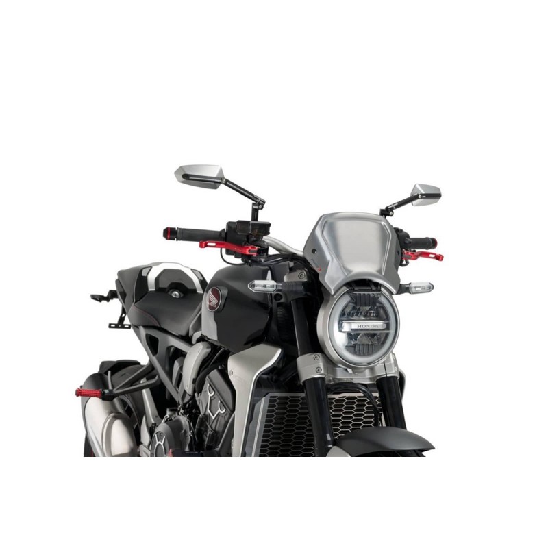 PUIG CARENATURA FRONTALE IN ALLUMINIO PER HONDA CB1000R NEO SPORTS CAFE ANNO 18-20 COLORE SILVER