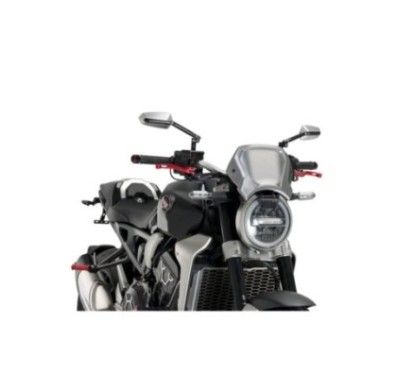 puig aluminum front fairing for honda cb650r neo sports cafe 19 23 silver