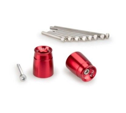 Extremos de manillar Puig Mod Sport para Suzuki GSX-R600 04-05 en rojo