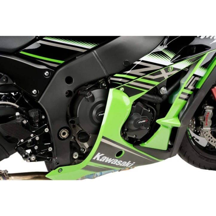 PUIG PROTEZIONE CARTER MOTORE TRACK PER CAMPIONATO KAWASAKI ZX-10R 16-20 NERO