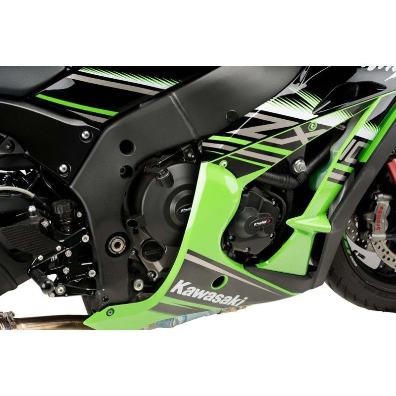 Pista de proteccion de la tapa del motor Puig para Kawasaki ZX-10RR 21/25 Championship negro