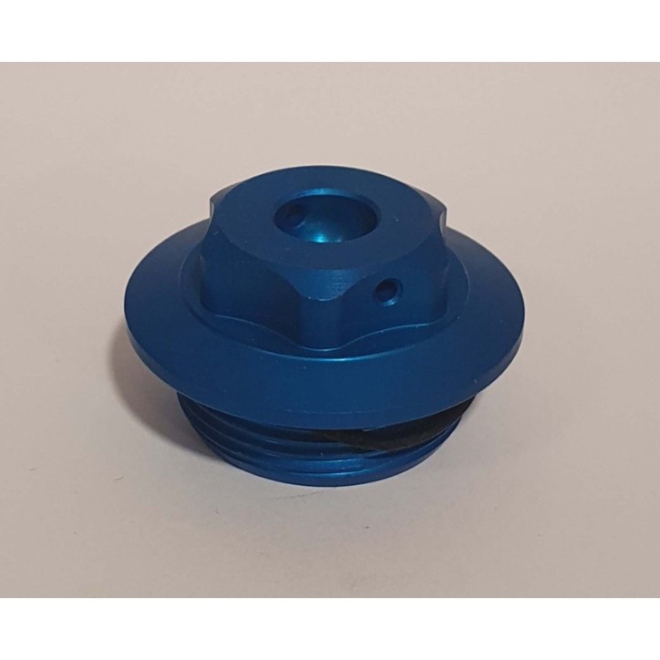 RACINGBIKE ENGINE OIL CAP COLOR BLUE - COD. T001A - Thread: M22x1.5. - OFFER