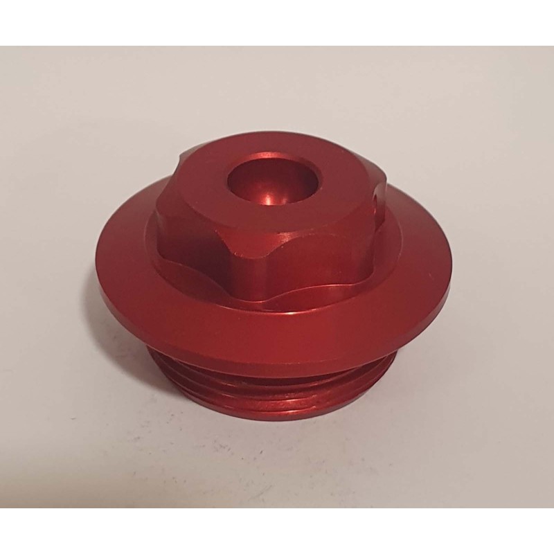 RACINGBIKE ENGINE OIL CAP FOR KAWASAKI COLOR RED - COD. T003R - M30x1.5 thread. - OFFER