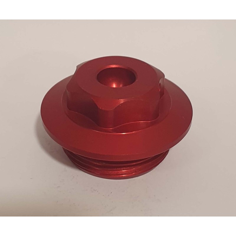 RACINGBIKE TAPON DE ACEITE PARA KAWASAKI COLOR ROJO - COD. T003R - Rosca M30x1,5.-OFERTA