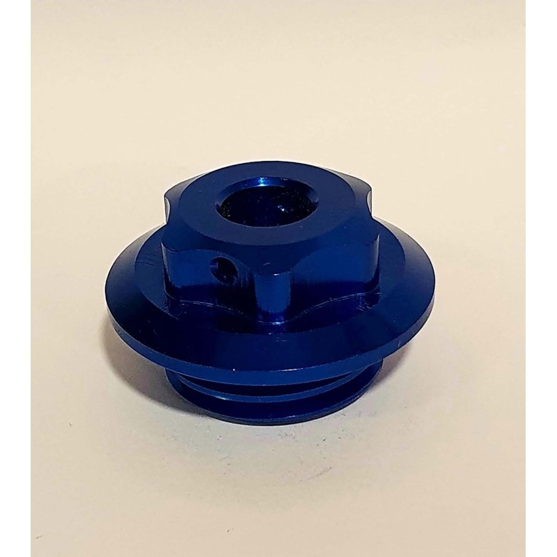 RACINGBIKE ENGINE OIL CAP FOR YAMAHA COLOR BLUE - COD. T005A - M27x3 thread. - OFFER