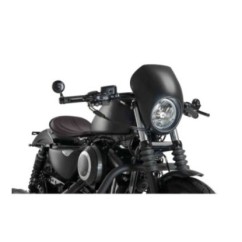 CUSTOM ACCES PARE - BRISE SEMI-CARENE FREE SPIRIT HARLEY D. SPORTSTER IRON 09-20 NOIR OPAQUE