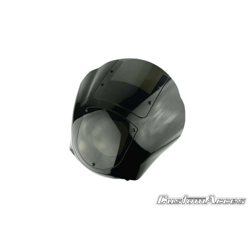 CUSTOM ACCES CUPOLINO SEMICARENATO JAX PER HARLEY DAVIDSON SPORTSTER 883 IRON ANNO 09-20 COLORE FUME SCURO