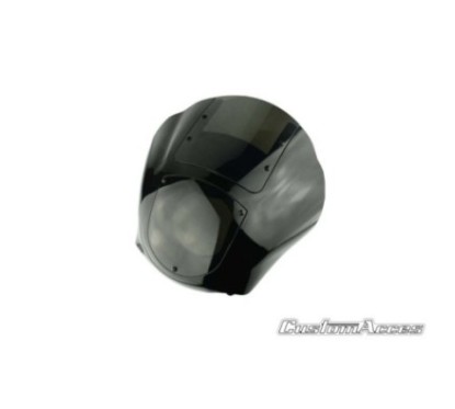 CUSTOM ACCES CUPOLINO SEMICARENATO JAX PER HARLEY DAVIDSON SPORTSTER 883 IRON ANNO 09-20 COLORE FUME SCURO