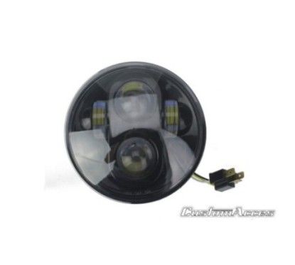 custom acces faro a led ovni per harley d softail standard fxst 00 15 nero