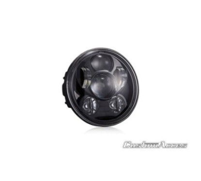 CUSTOM ACCES FARO A LED MODELLO OVNI II HARLEY D. DYNA LOW RIDER FXDL 93-17 NERO