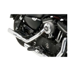 CUSTOM ACCES FOOTPEGS MOD. DELTA-S HARLEY D. TOURING ROAD GLIDE SPECIAL FLTRXS 15-20 BLACK