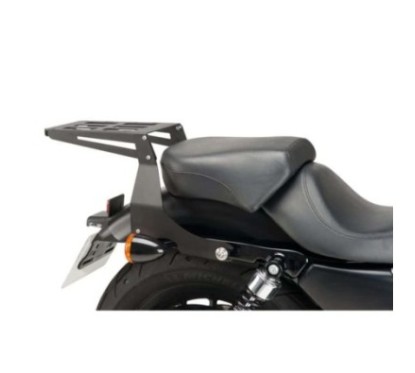 CUSTOM ACCES PIASTRA PORTAPACCHI FIXE HARLEY D. SPORTSTER LOW 05-10 NOIR