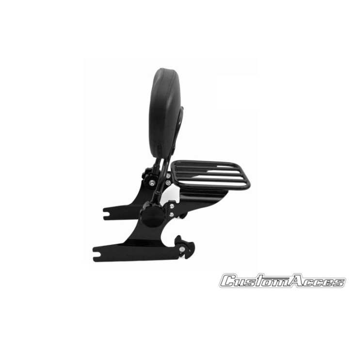 CUSTOM ACCES BACKREST LUXUS SOFTAIL HARLEY D. SOFTAIL DELUXE FLSTN 05-17 BLACK - COD. RSD201N