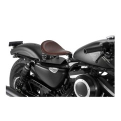 CUSTOM ACCES SELLE PILOTE OLD SCHOOL HARLEY D. SPORTSTER LOW 05-10 MARRON