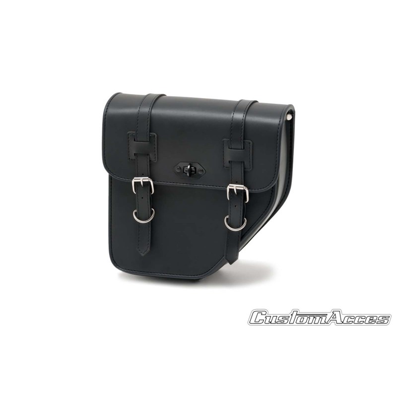 CUSTOM ACCES BORSA LATERALE DESTRA MODELLO IBIZA CON BASE METALLICA COLORE NERO