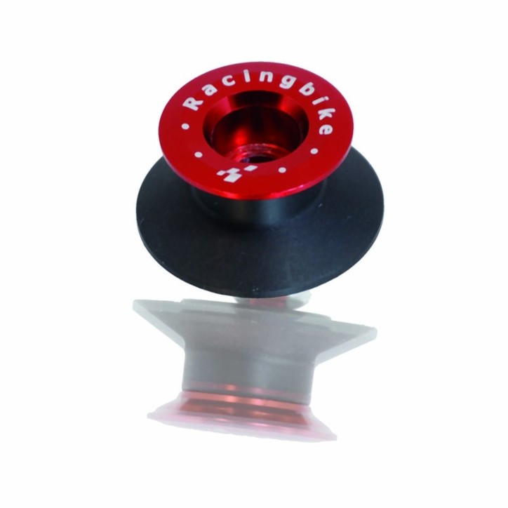 RACINGBIKE SUPPORTI CAVALLETTO SERIE DARK VITI M6 COLORE ROSSO - COD. P060DKR - OFFERTA - Materiale: alluminio anodizzato