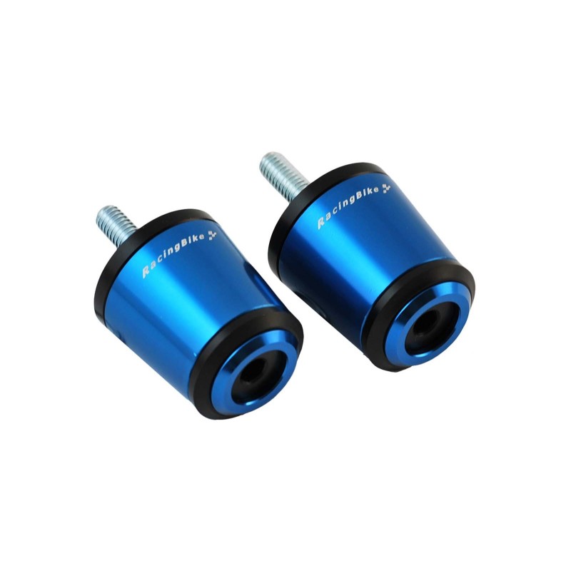 RACINGBIKE UNIVERSAL BLUE BAR ENDS - COD. C020A - Material: anodized ergal - Sold in pairs - OFFER