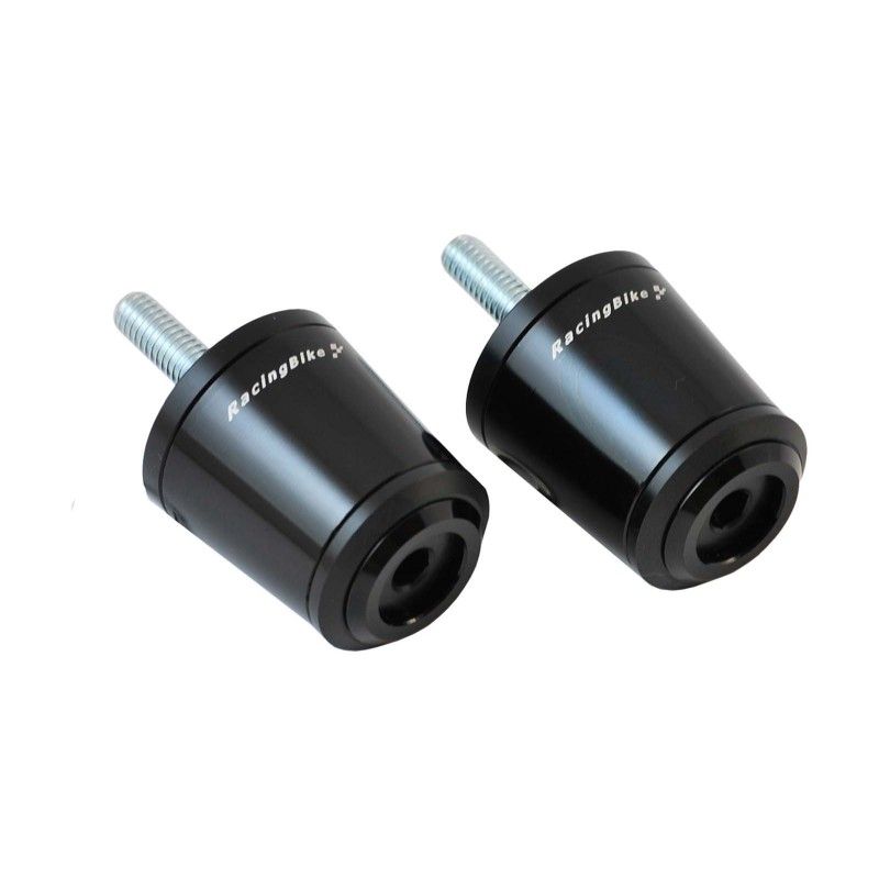 Mancuernas universales negras racingbike cod c020n, material ergal anodizado, se venden por pares.