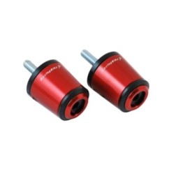 Mancuernas universales Racingbike rojas COD C020R, anodizadas en ergal, se venden por pares.