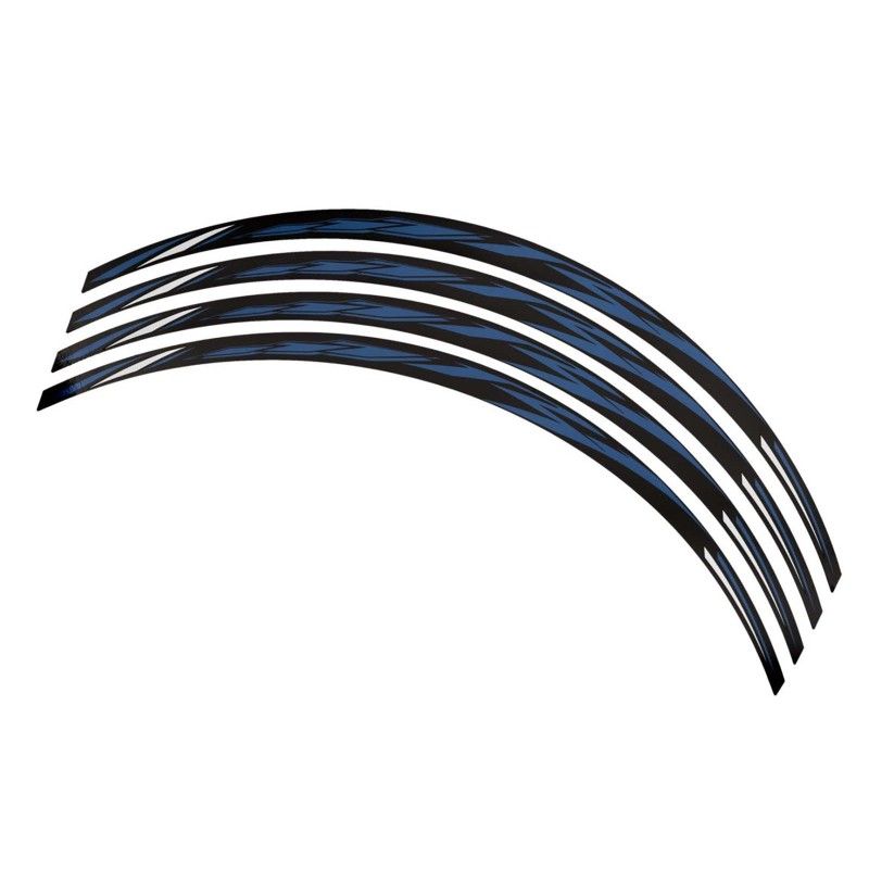 Autocollants Puig pour jantes Yamaha YZF R1 bleus. L'ensemble se compose de 4 bandes adhesives. Code 5123A.
