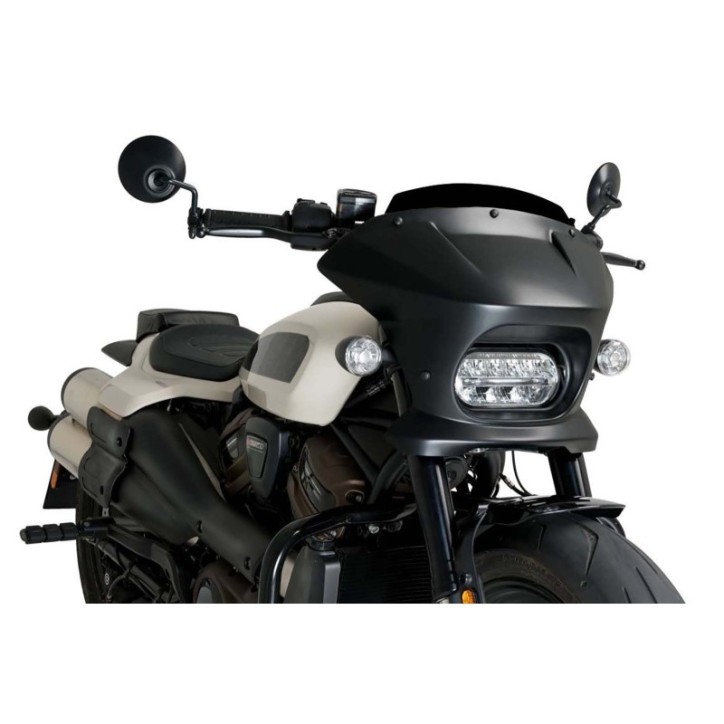 PUIG CUPOLINO SEMICARENATO FURY SPORT HARLEY D. SPORTSTER S RH1250S 21-24 NERO-21325N