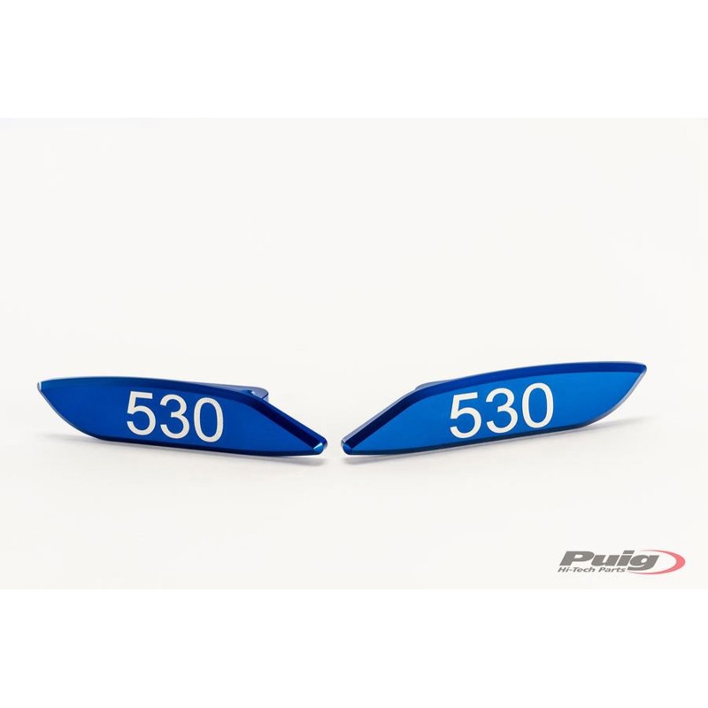 PUIG MIRROR HOLE CAP YAMAHA T-MAX 530 DX/SX 17-19 BLUE