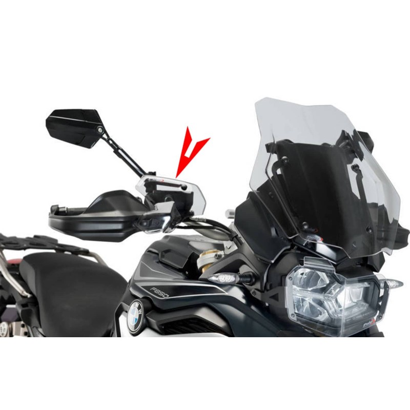 DEFLECTEUR DEMI-GUIDON PUIG BMW F750 GS 18-24 FUMEE CLAIRE