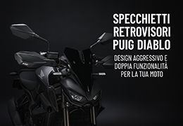 Puig Diablo Rearview Mirrors: Aggressive Design and Dual Functionality for Your Motorcycle